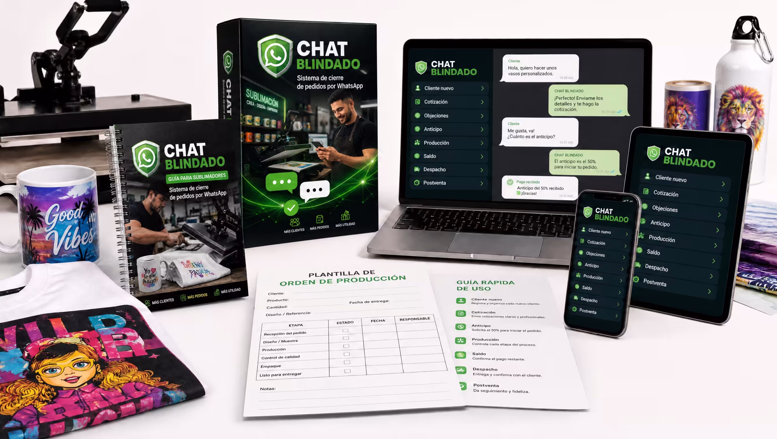 Guía, app, plantillas y herramientas de Chat Blindado