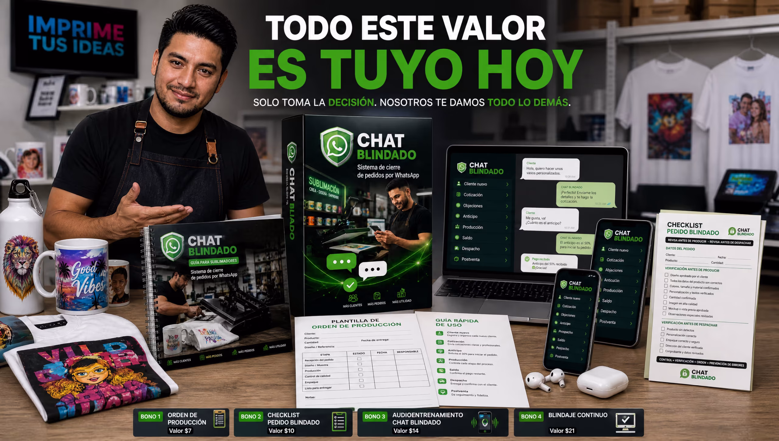 Todo lo que recibes en Chat Blindado - Value Stack